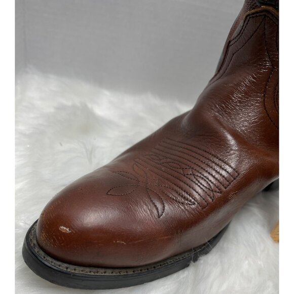 Durango Boot LEM314 Waco R Toe Men's SIZE 9D Black Brown Western Cowboy Shoes - Picture 5 of 10